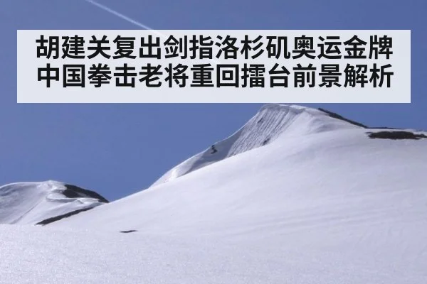胡建关复出剑指洛杉矶奥运金牌 中国拳击老将重回擂台前景解析